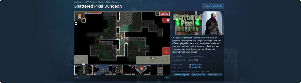 Shattered Pixel Dungeon is Coming to Steam!